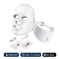 7 Colors Led Facial Mask with Neck Red Light Therapy Mask for Skin Tightening Lifting Anti-Aging Bio-Light Beauty Whitening Home